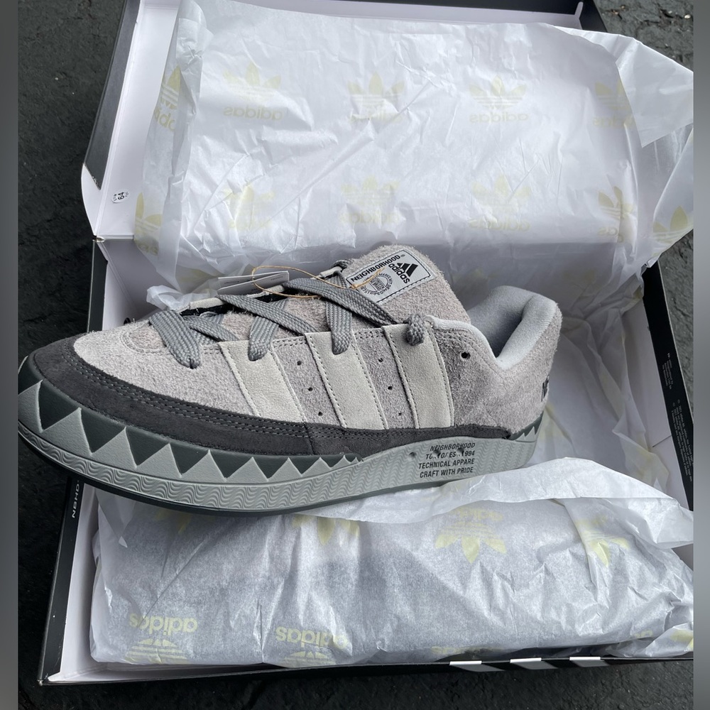 Adidas Originals x Neighborhood “Adimatic” sneakers, New in Box, M13 - Picture 6 of 7